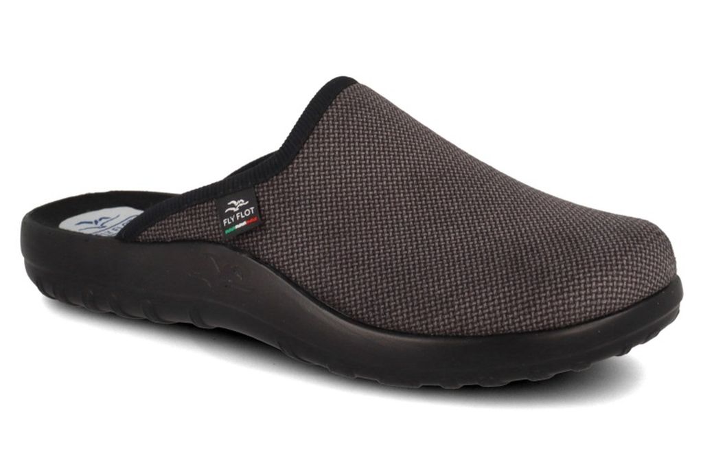 Fly Flot Herren Pantoffel Filz Hausschuh Mit Schnalle - Recycelt Aus PET