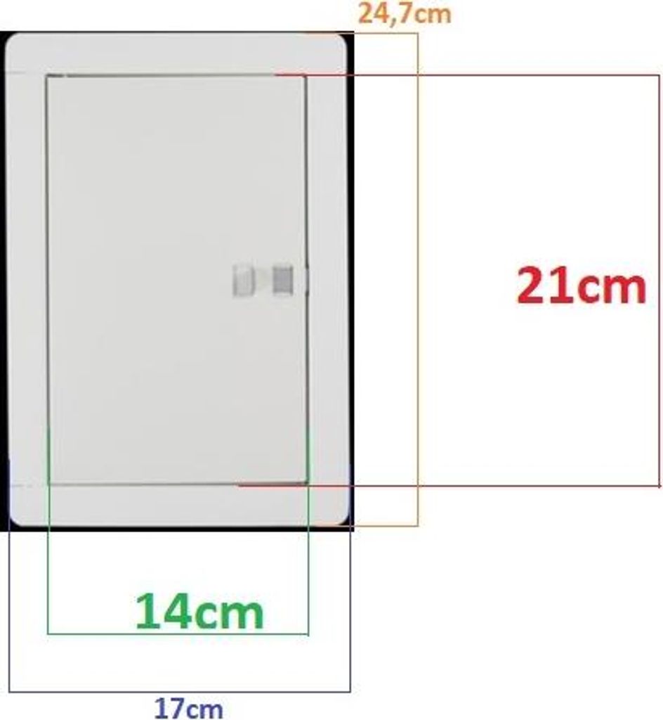 Revisionsklappe Revisionstür Wartungsklappe FEINZ Wartungstür 14x21 cm - Kaminzubehör - hochwertig - langlebig - einfach zu installieren