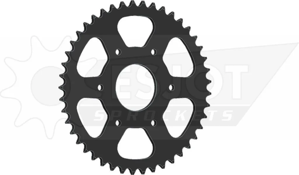 Pignon de chaîne Esjot 32147 en acier noir 44 dents pas 520 Premium