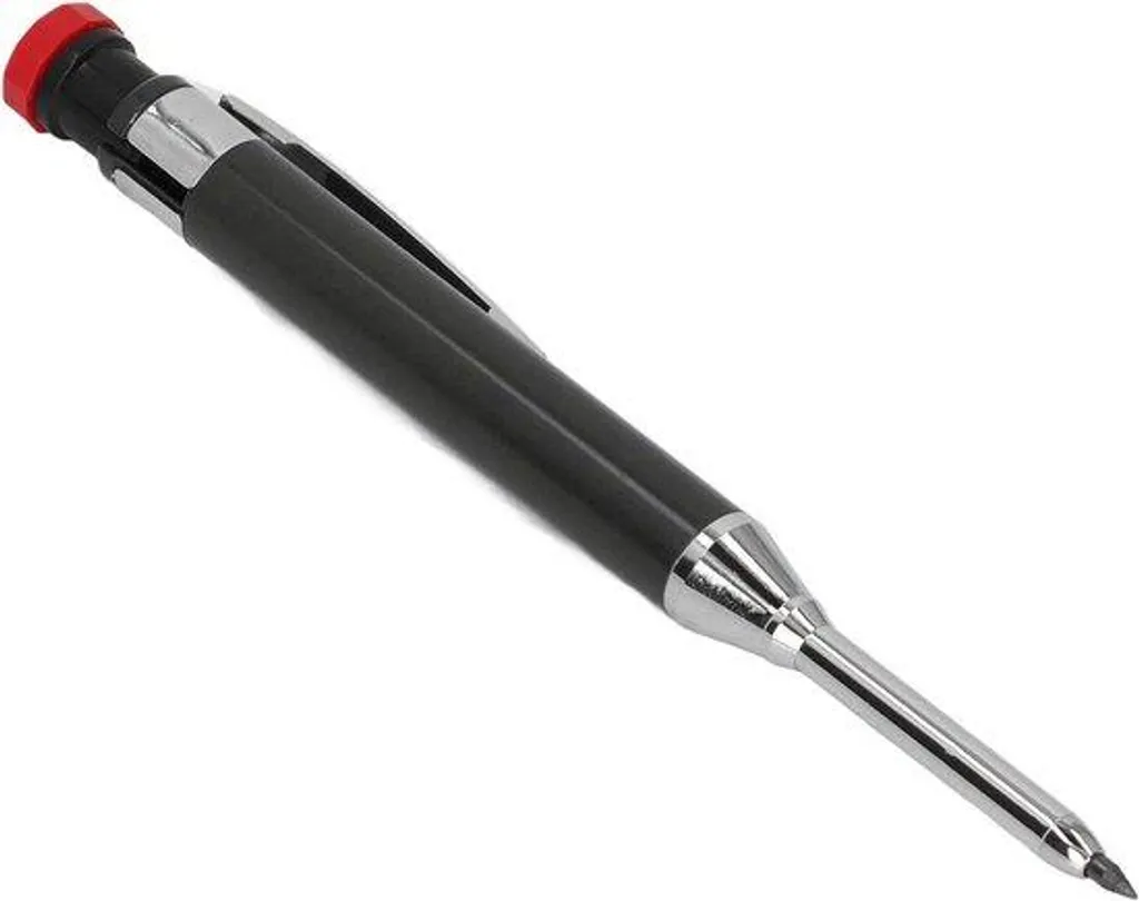 Stylo robotisé noir à mine résistante et pince de fixation pour le dessin