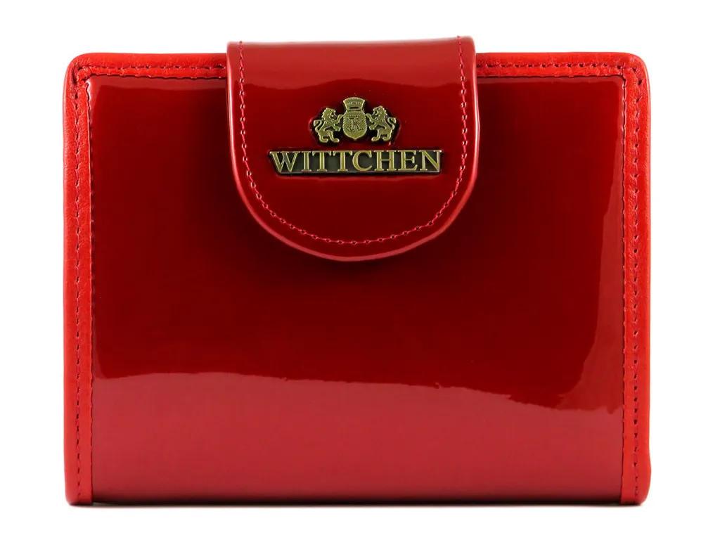 Accessoire de sac : porte-monnaie rouge en cuir femme pour shopping et ville