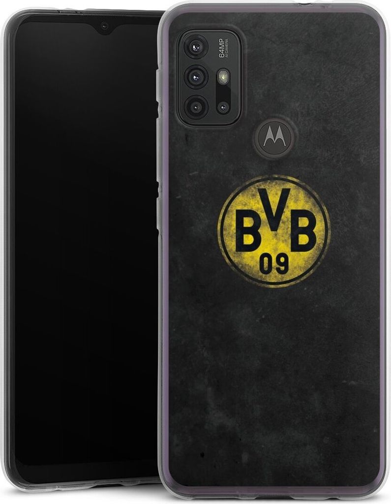 DeinDesign Handyhülle für Motorola Moto G30 Silikon Hülle Case Smartphone Schutzhülle BVB Borussia Dortmund Fanartikel