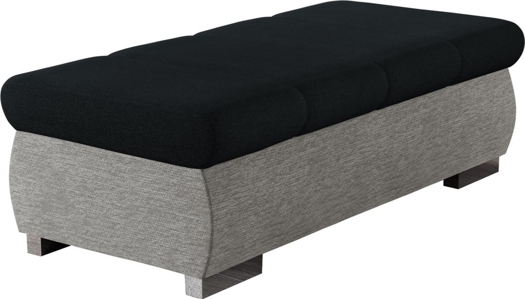 MIRJAN24 Polsterhocker Bangkok Groß, Moderne Sitzhocker vom Hersteller, Holzkonstruktion, 120x60x39 cm (Farbe: Nazar 225.05 + Muna 14)