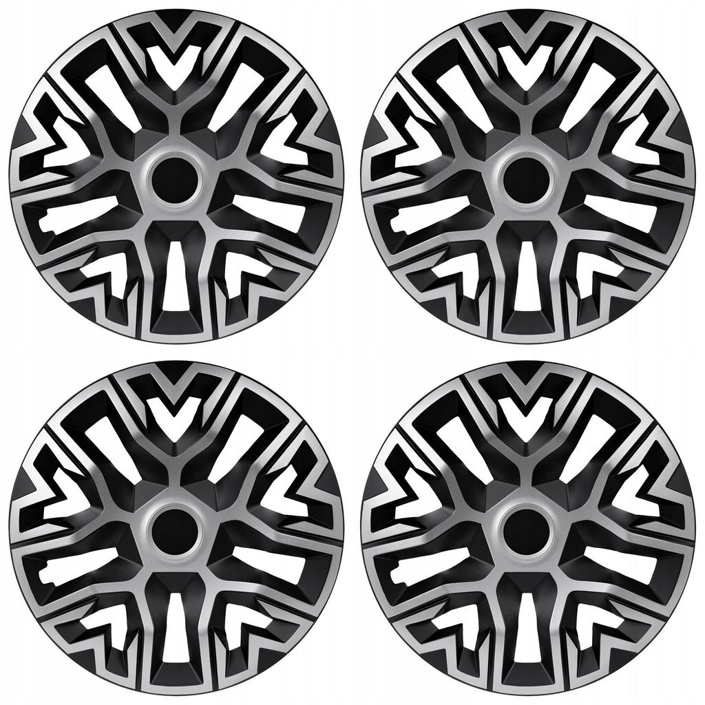 4x Universal Radkappen 14'' NRM The Best Bicolor silber/schwarz