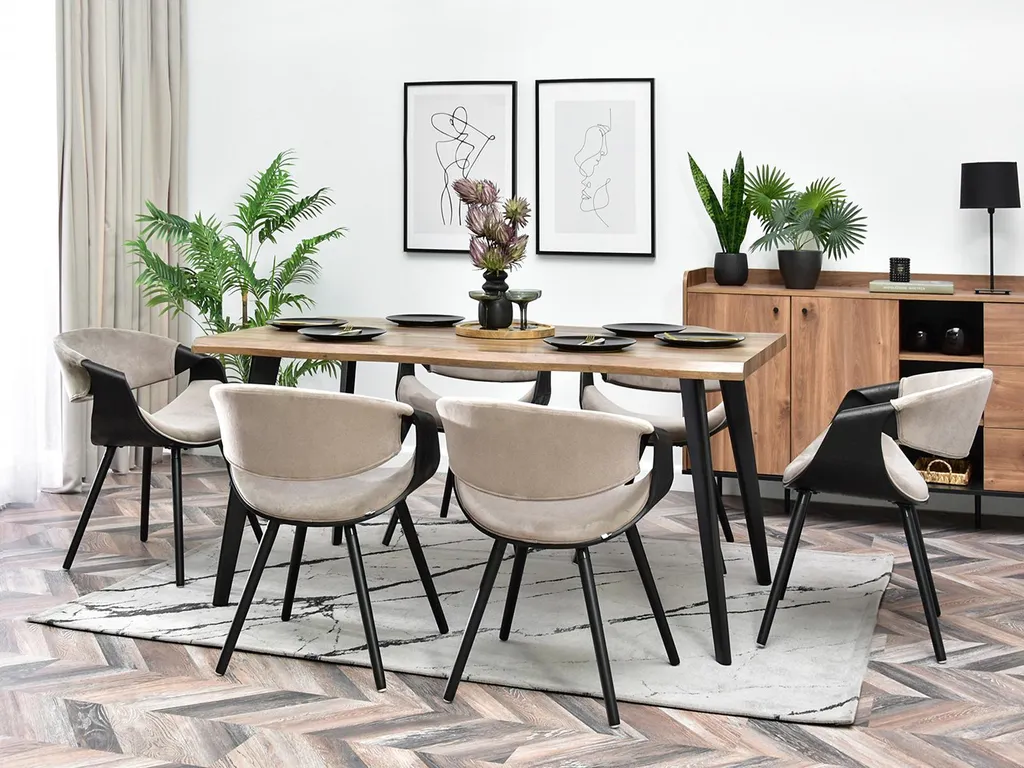 Offerta Sedia SAROLTA Design | Nero e Beige per la tua Cucina - 7