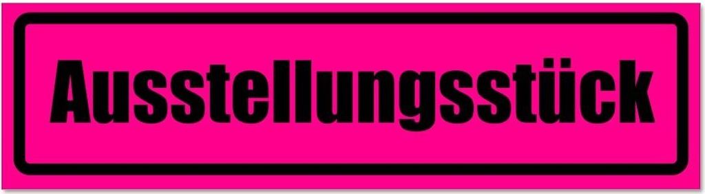 Kiwistar - Autoaufkleber - Pink - Schwarz - 60 x 16 cm - Ausstellungsstück invertiert - Hinweis Aufkleber Sticker für Auto, Kfz, Fahrrad, PKW, LKW