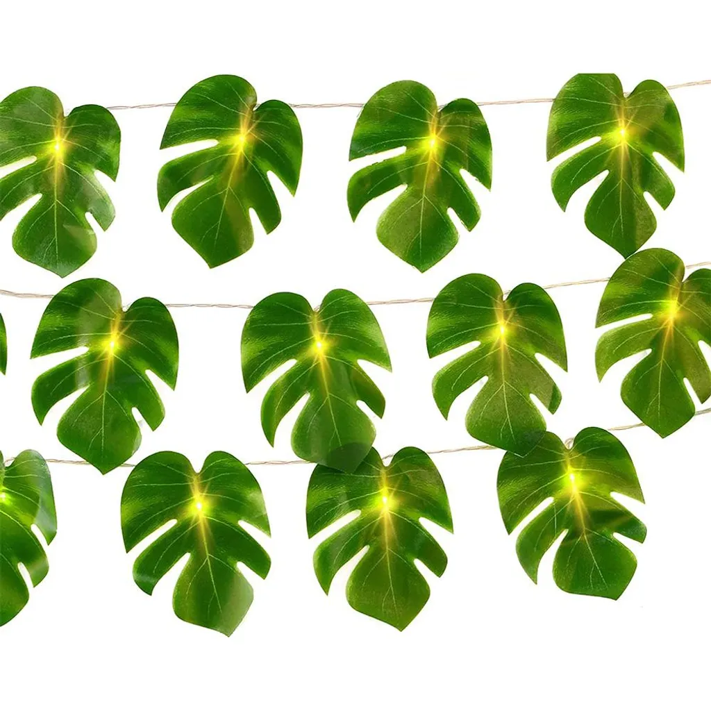 Luci LED Foglie di Palma 6M - Rattan Greenery Indoor Garden Decor