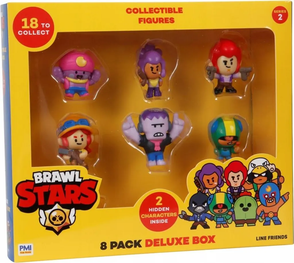 Brawl Stars S2 Figurines P.M.I. Pack Deluxe de 8 Pièces Collection Ver A