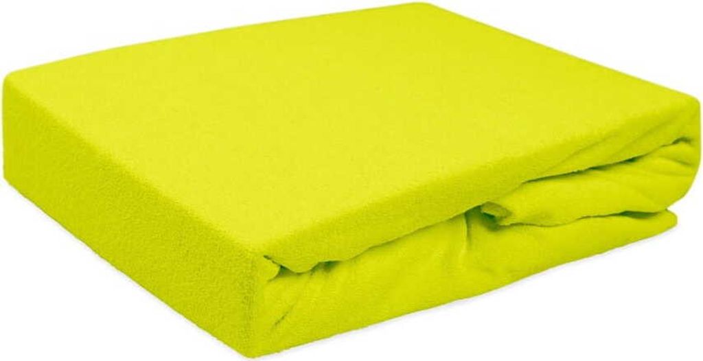 Spannbettlaken, mit Gummiband, Frottee 70x140 Grün