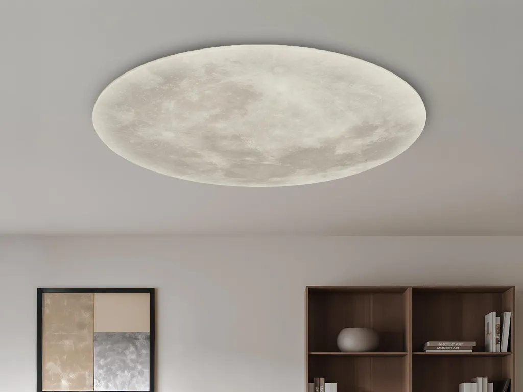 Plafonnier LED LUNAR à Intensité Variable avec Phases de Lune Ø40cm