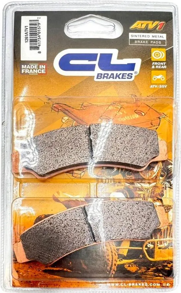 Plaquettes de Frein CL Brakes 1261ATV1 Métal Fritté pour CF Moto UForce 800