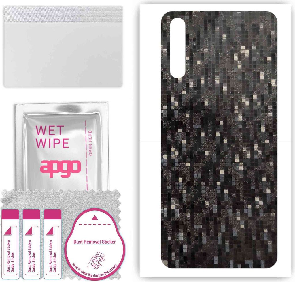 apgo Rückseite Schutzfolie, Skin, kompatibel mit Huawei P Smart S, Hinten Displayschutzfolie aus Vinylfolie, kratzfest, einfache Montage - Carbon ...