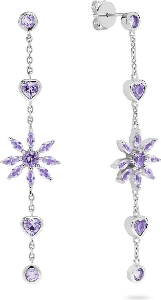 Jette - 89191416 - Ohrringe - Damen - 925er Silber - rhodiniert poliert mit Zirkonia