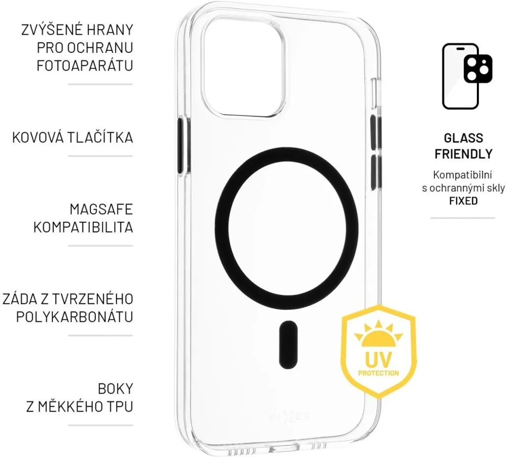 Cover iPhone 14 Pro MagSafe FIXED MagPurity - Resistente e Trasparente - 7