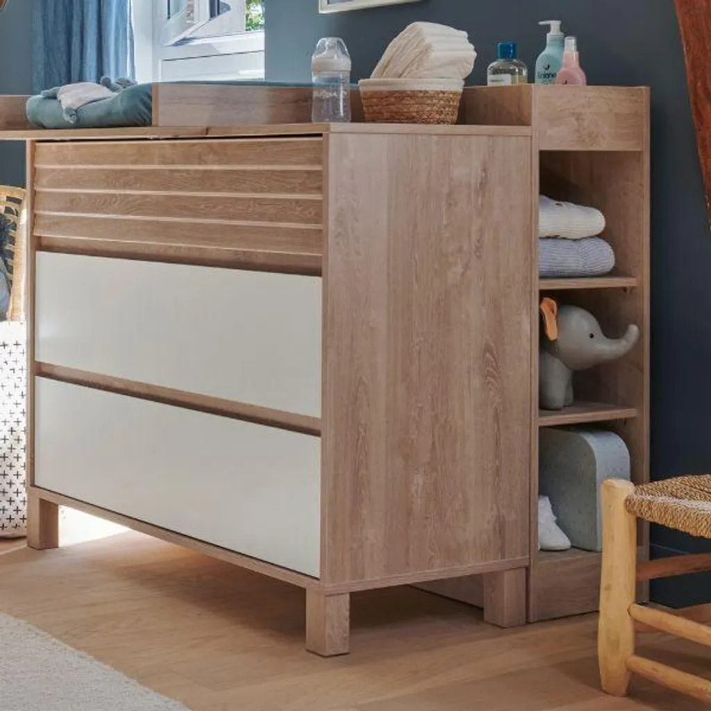 Petite bibliothèque Achil Chêne Blond Design - Étagère 30x32x93 cm