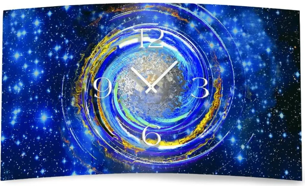 Horloge Murale Décorative pour Salon et Bureau Design Universel Galaxy