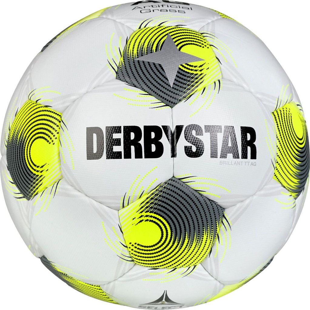 Derbystar Brillant TT AG v25 - weiss gelb grau, Größe:5