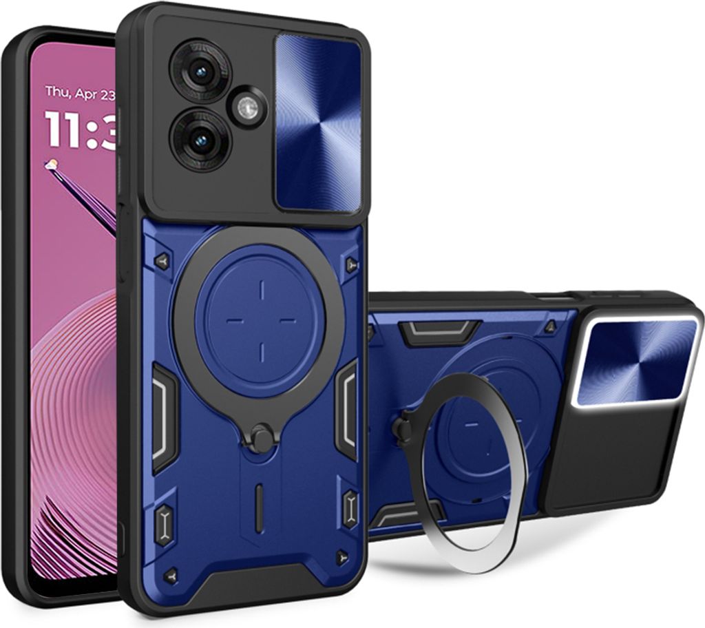 Techsuit CamGuard Pro Back Cover Hülle für Motorola Moto G55 - Blau