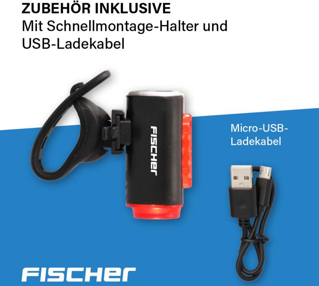 FISCHER Akku Rücklicht Twin - mit Bodenbeleuchtung Produktbild 16