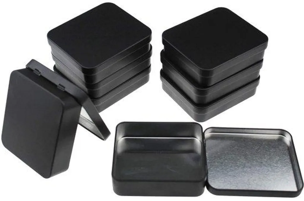 Pochettes cadeaux noires pour emballage de bijoux et petits objets x8