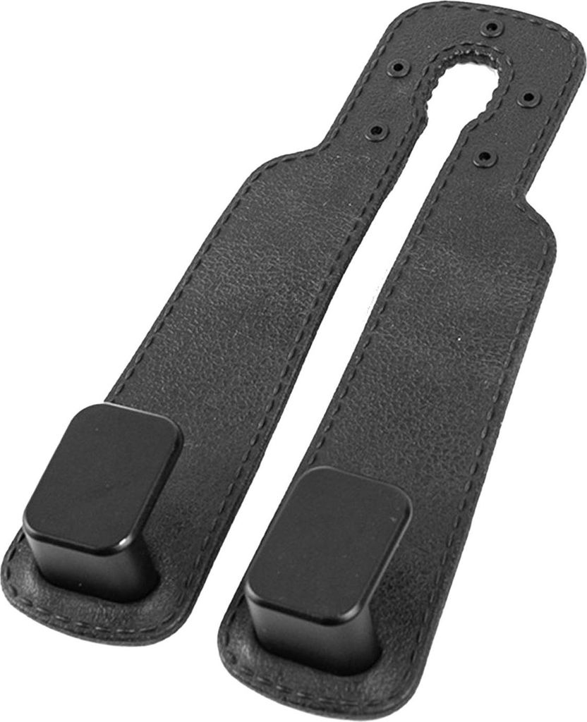 Auto-Kopfstützenhaken, starke Tragfähigkeit, multifunktionale Rückenlehne, doppelt, für Handtaschen, Taschen, Geldbörsen, Schwarz