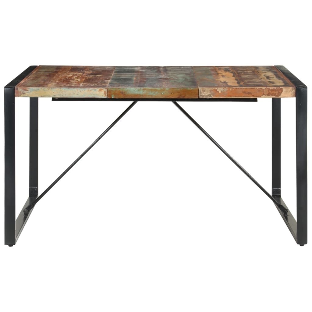 vidaXL Tavolo da pranzo 140x140x75 cm in legno massiccio Immagine del prodotto 