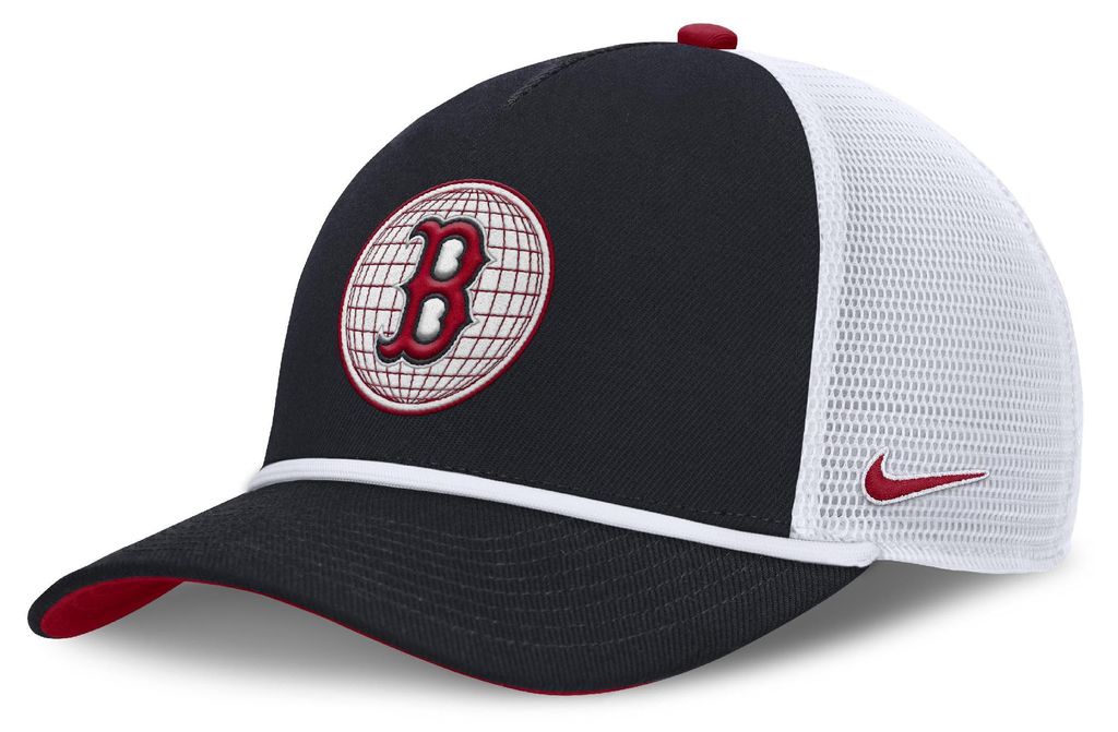 Pánská kšiltovka Boston Red Sox MLB Primetime Dri-Fit Rise Structured 5 Panel Trucker Cap Velikost: S/M