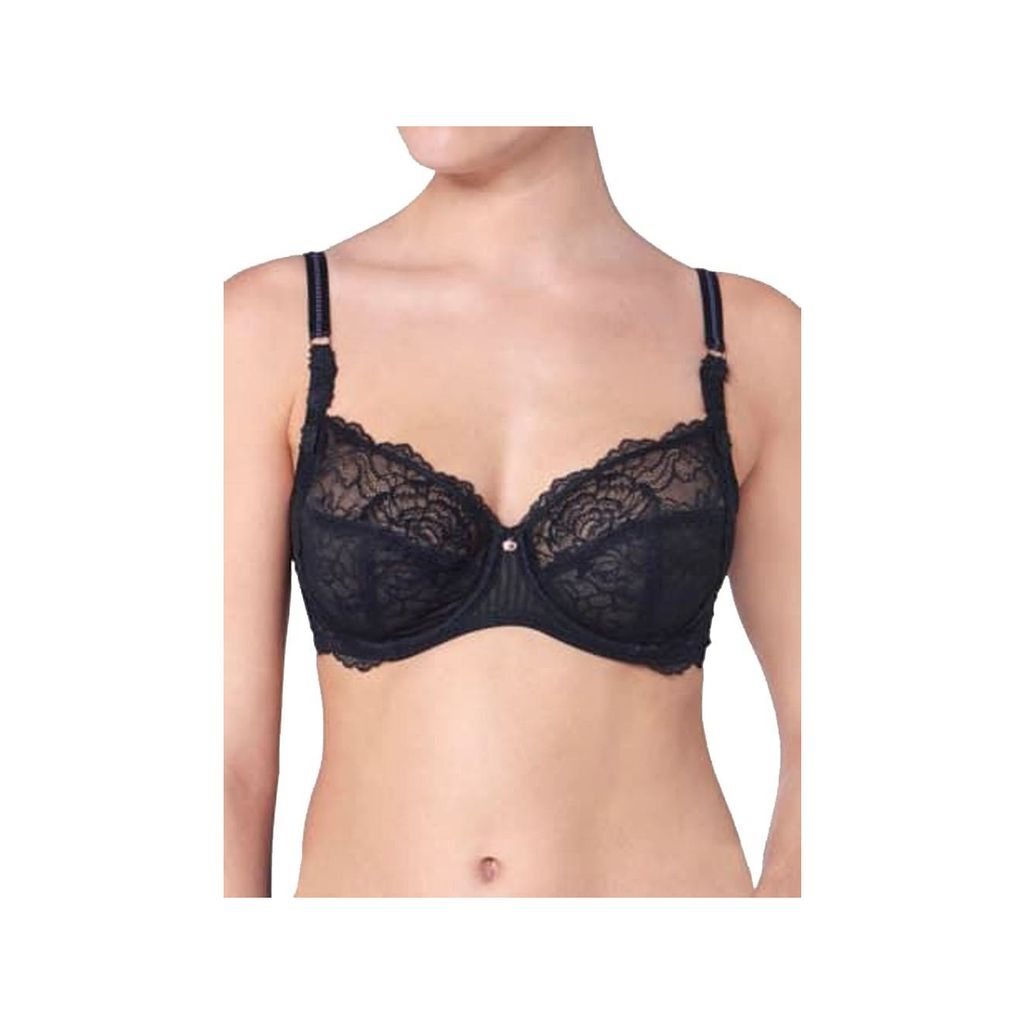 Triumph Peony Florale W, Farbe: Black 04/0004, Größe: 80E Bügel-BH