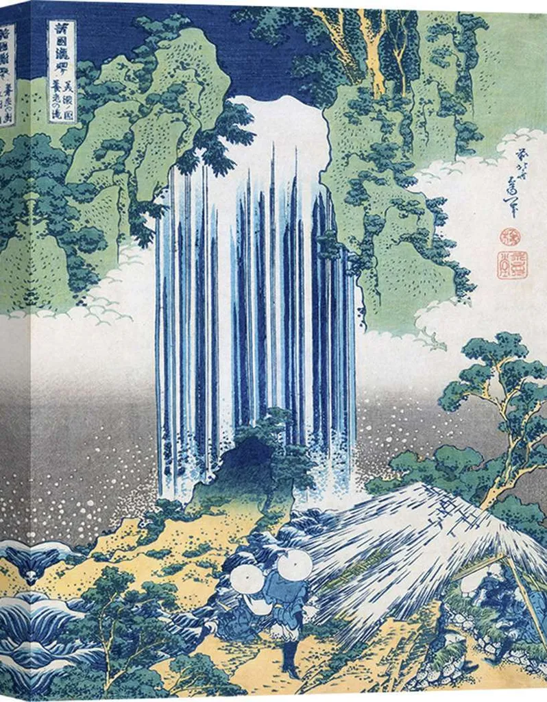 Impression d'art japonaise Katsushika Hokusai Les cascades de Yoro 80x60