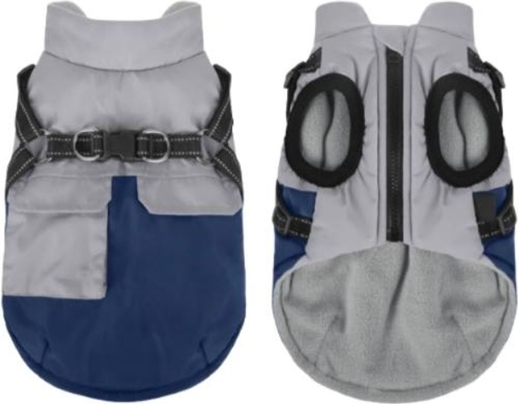 INF Warme Hunde Fleeceweste mit Reflektierendem Design für Kleine Hunde L