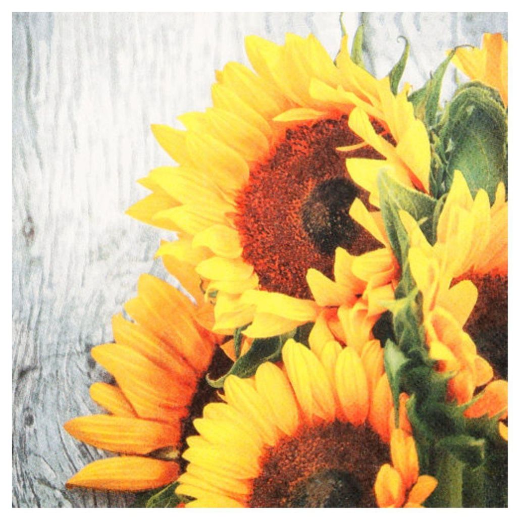 20 Servietten Clara - Sonnenblumenbund 33x33cm Produktbild 