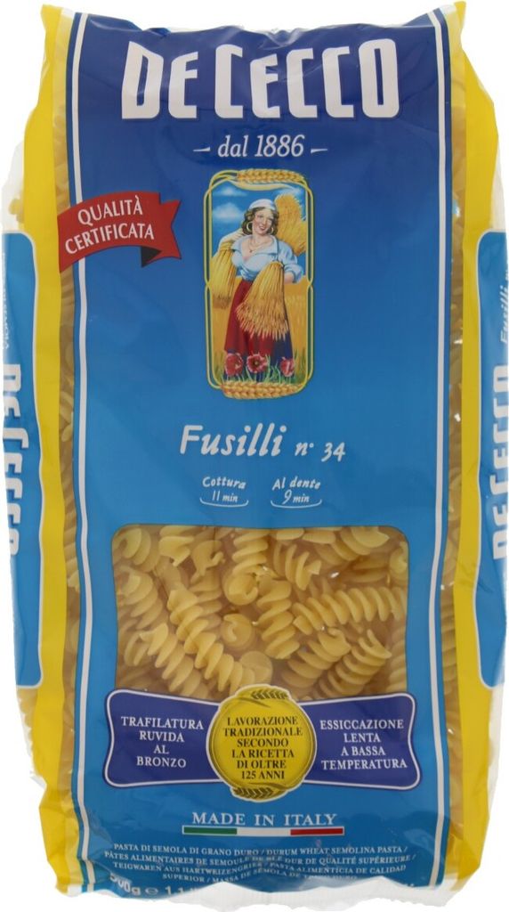 De Cecco Fusilli Nr. 34 - 500 gr.