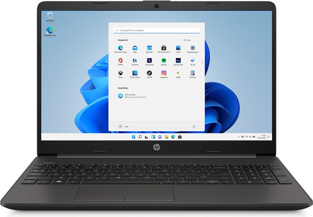 HP Intel Core i3 Laptop 15,6 Zoll 8GB RAM 256GB SSD Intel UHD Windows 11 Pro