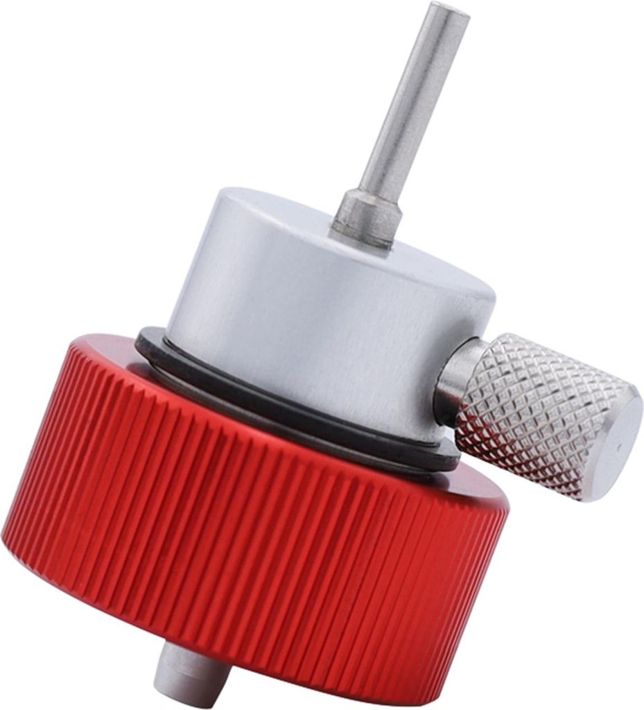 Gastank-Adapter, Nachfüllung, Propan-Füllnadel, aufblasbarer Anschluss für Outdoor-Camping, grün, mit Silikonöl-Anschluss