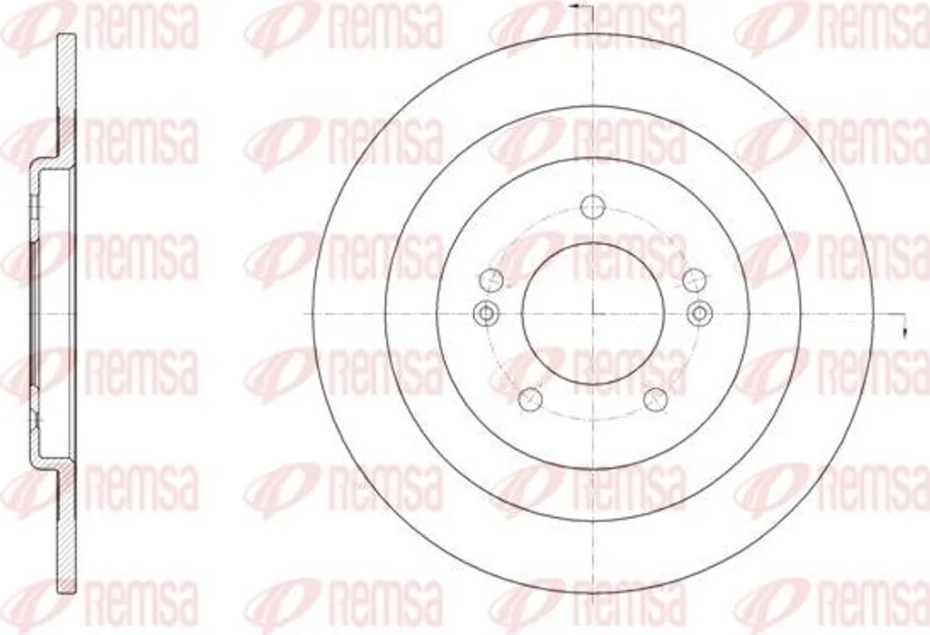 Disque de frein Hyundai i40 REMSA 61437.00 idéal pour Entretien Auto