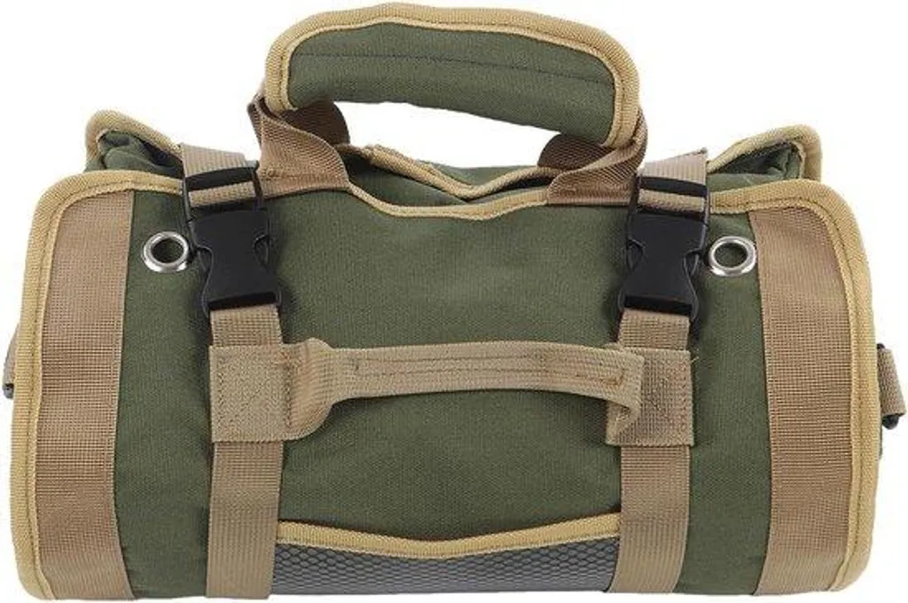 Trousse à outils verte en tissu Oxford - Sac de rangement robuste 40cm