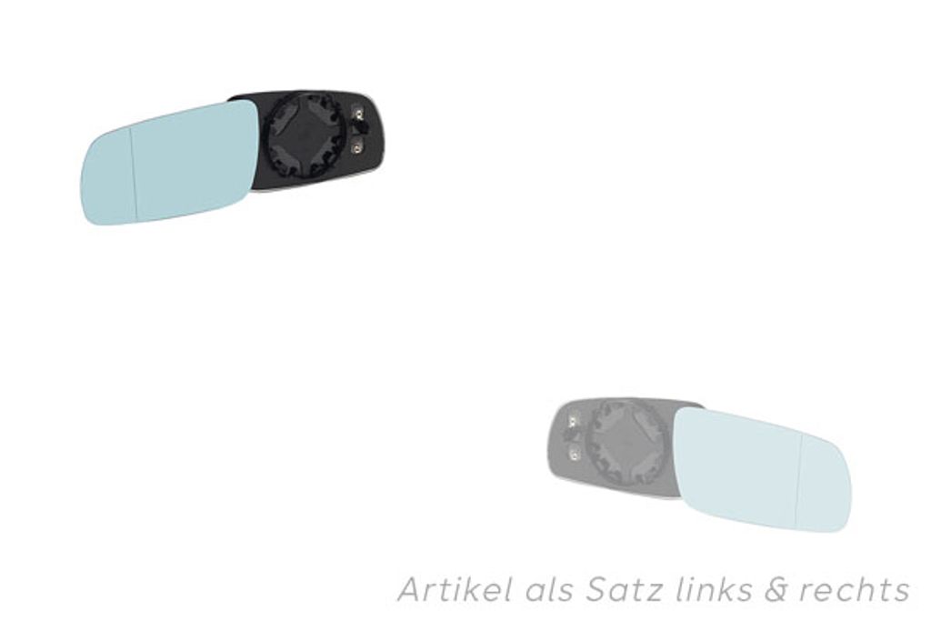 Johns, Spiegel Glas Außenspiegel passend für VW Golf 4 Set L R kl. beheiz. 1J1 ab 99-05 1J1857521C 1J1857522E