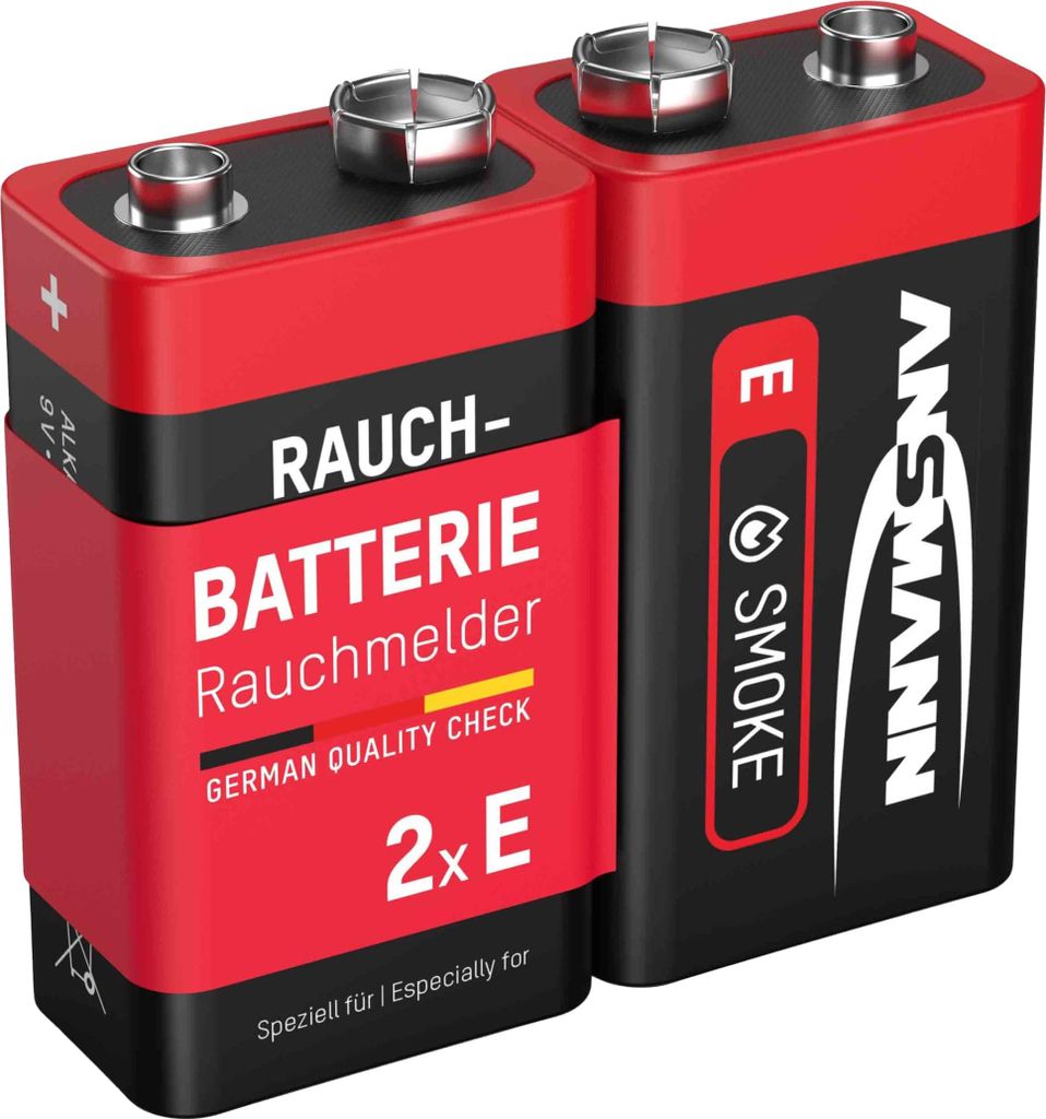 2 batérie ANSMANN 6LR61 E-block 9,0 V Obrázok produktu 