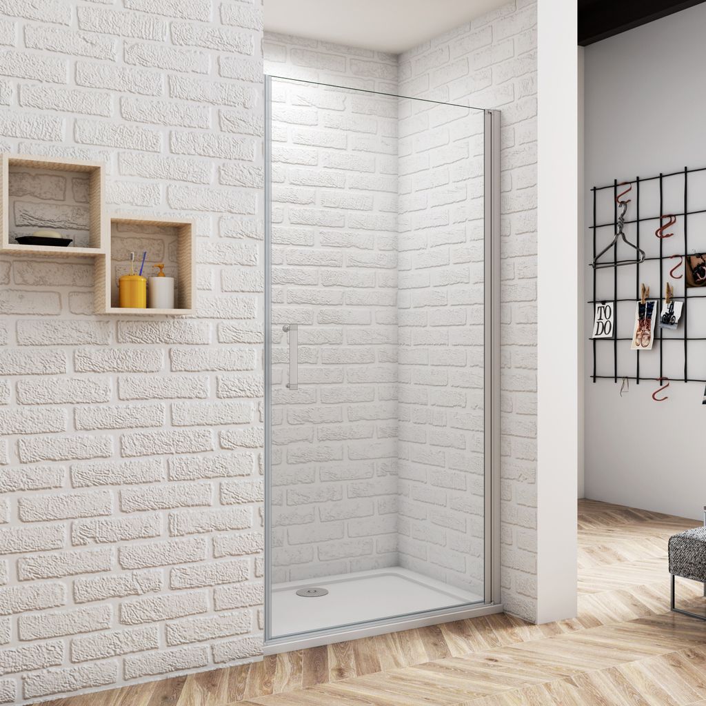 100X185cm Nischentür Drehtür Schwingtür Duschkabine Duschabtrennung Dusche 5mm ESG-Sicherheitsglas