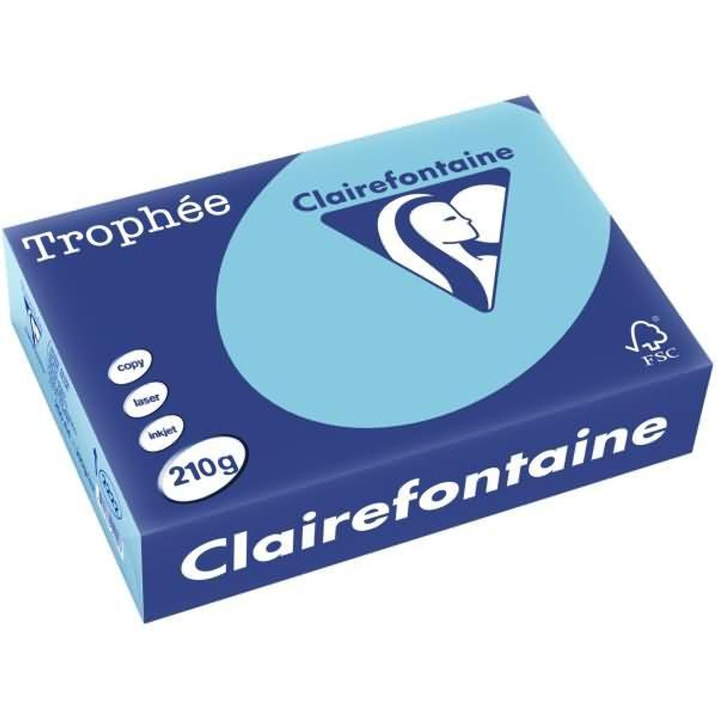 Clairefontaine Multifunktionspapier Trophée A4 blau 250 Blatt