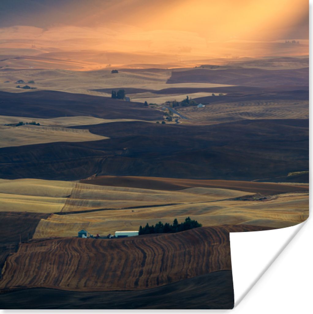 MuchoWow Poster Landschaft in Washington 30x30 cm - Wandposter - Printing