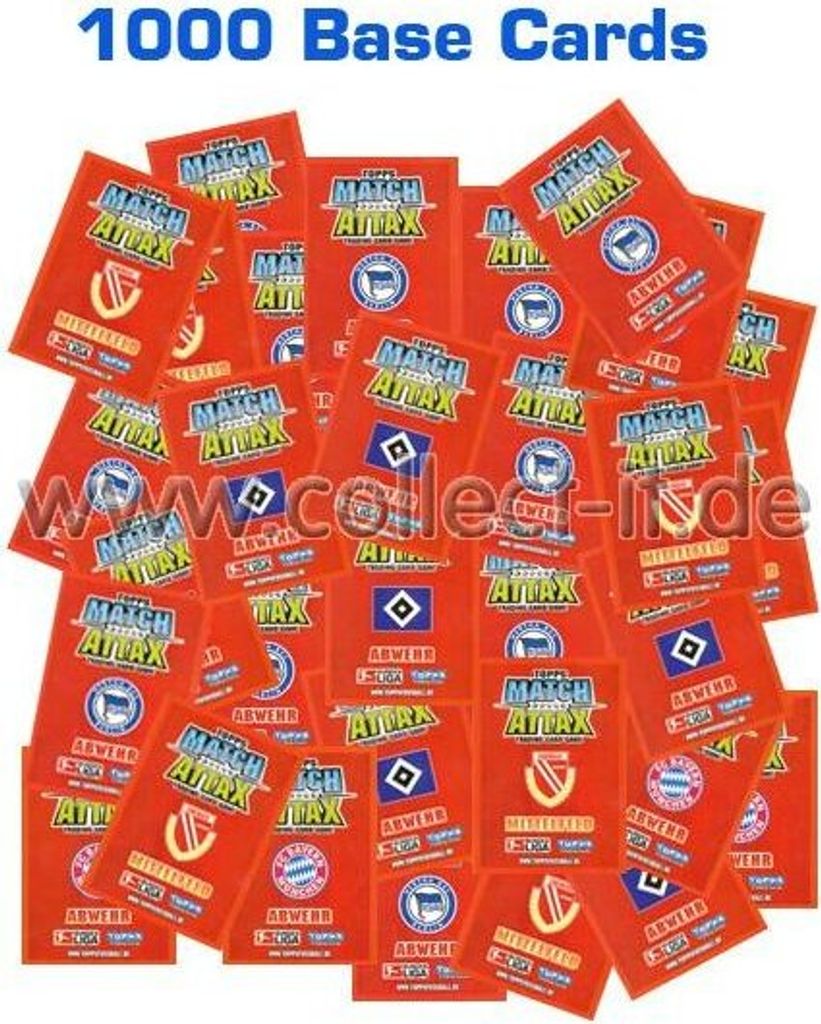Match Attax - Sparangebot 11 - Saison 08/09 - 1000 gemischte Karten