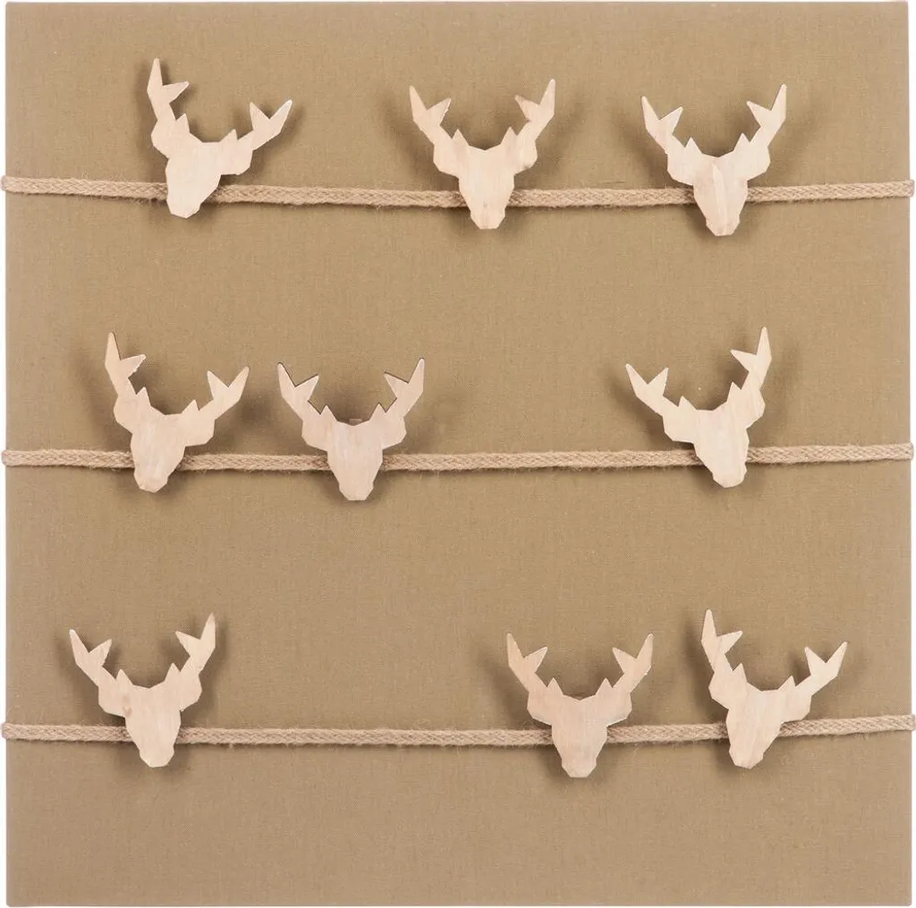 Photophore de Table en Métal Brun Design Hivernal pour Déco Cosy J-Line