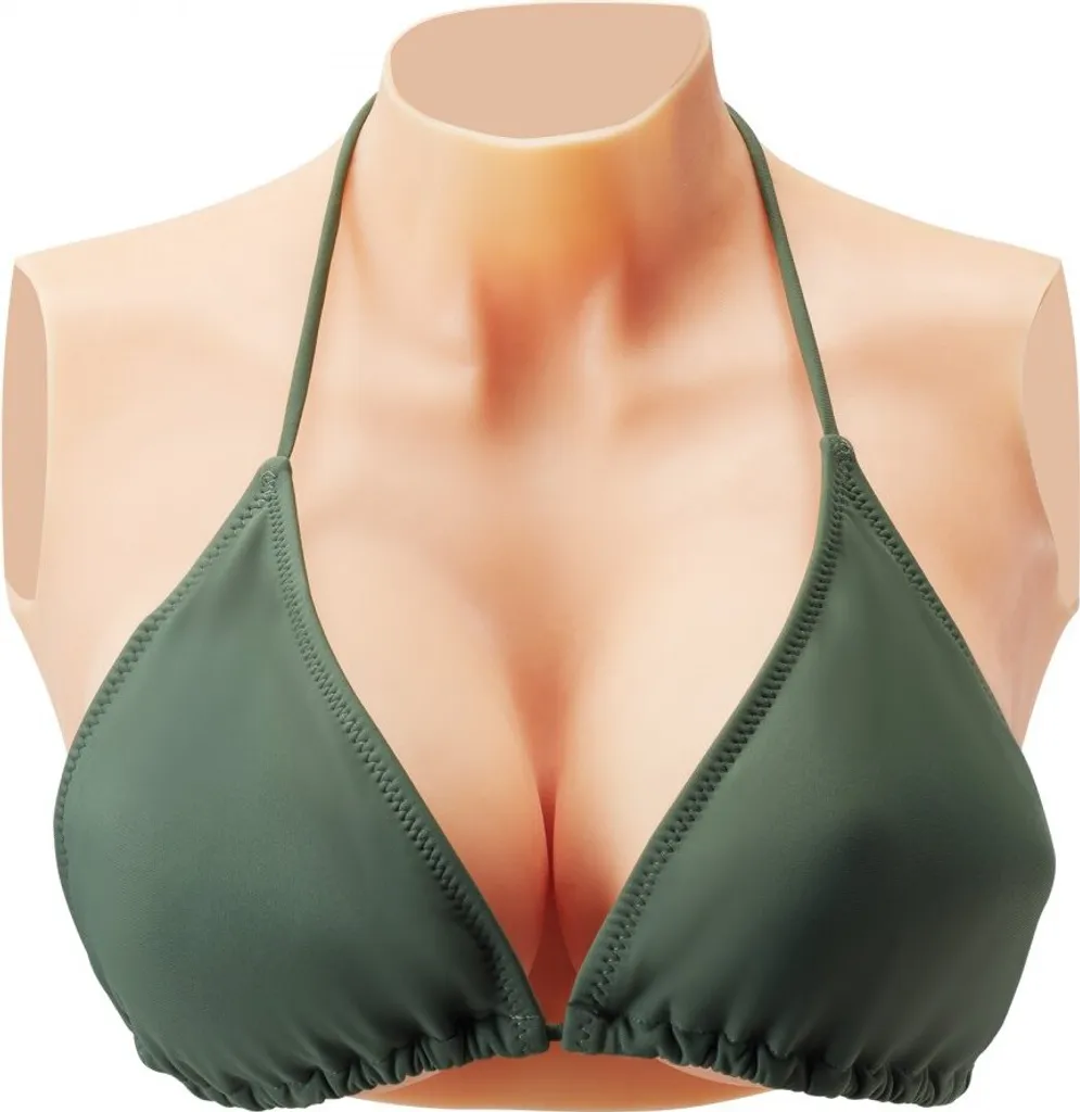 Seno in Silicone Coppa E Collo Alto per Drag Queen e Cosplay - 9