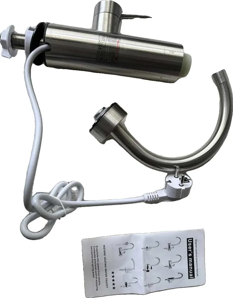 Bouilloire électrique sur robinet eau chaude instantanée en acier inox