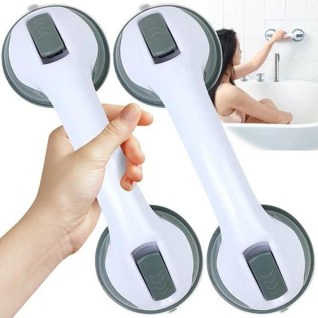Poignée de sécurité douche à ventouse - Barre d'appui avec crochet XL
