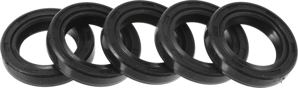 Universelle Öldichtung TC Doppellippe W Stahlfeder Dichtungsring Rotierende Wellendichtung 17x25x5mm Hochdruck-NBR-Gummi Schwarz 5 Stück