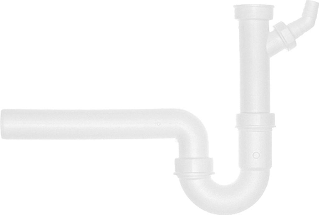 Röhren-Geruchsverschluss 1 1/2 " mit einem Geräteanschluss und 40 mm Abgang / Ablaufverbindung / Sifon / Abfluss / Geruchsverschluss / Traps