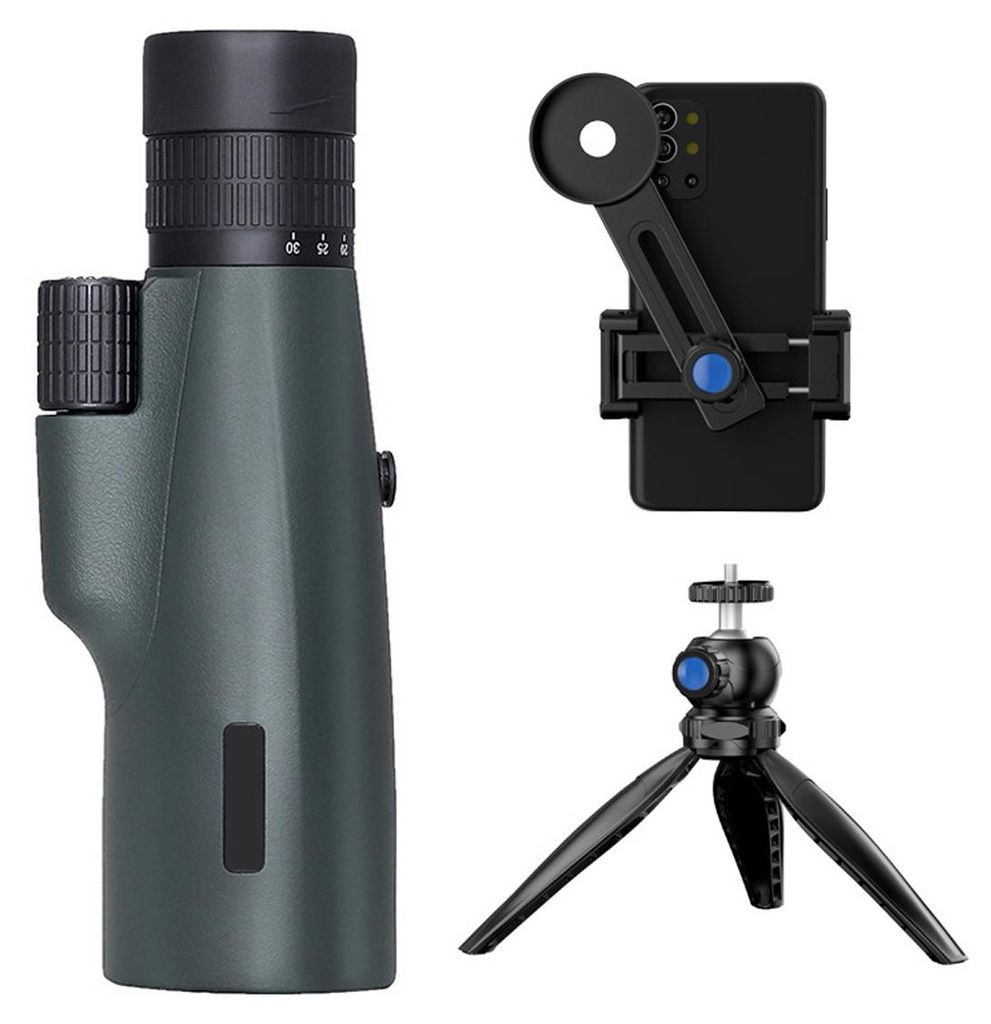 10-30x50 HD Monokular BAK4 Teleskop Fernglas Spektiv Zoom Hohe Vergrößerung Wandern