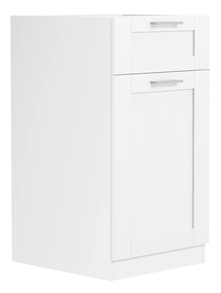 Armadio Basso Cucina Colura Bianco 40x82x46 | 1 Anta 1 Cassetto